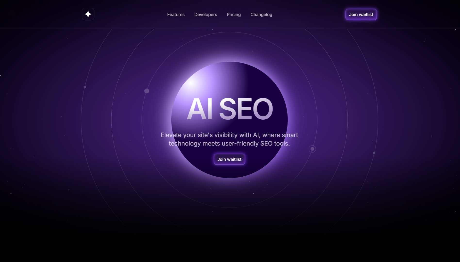 Ai-themed Saas landing page thumbnail